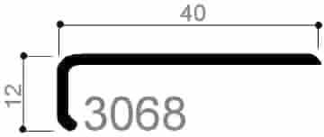 code art. FM3068 : special aluminum profile