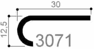 code art. FM3071 : special aluminum profile