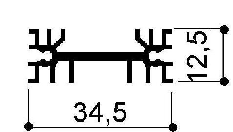 code art. FM406 : Aluminum heat sinks in bars