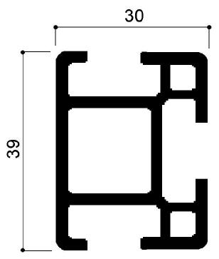 Aluminum modular profiles code 719