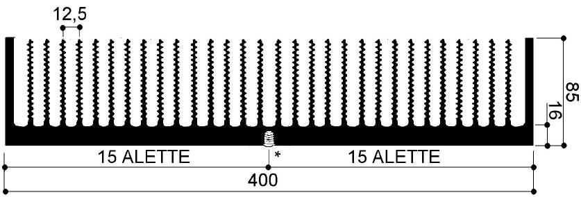 code art. FM981: Aluminum heat sinks in bars
