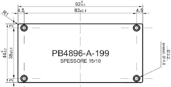 standard aluminum panel for art.4896